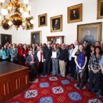 VSHA staff and Governor Phil Scott after the Proclamation's signature